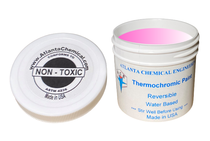 Pink-Colorless Thermochromic Paint