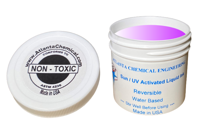 White-Violet Thermochromic Liquid Ink